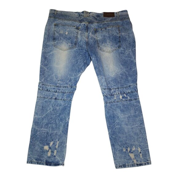 Fwrd Denim & Co. Mens Blue Distressed Jeans Size 48 Inseam 33" Mint Condition - Picture 2 of 12